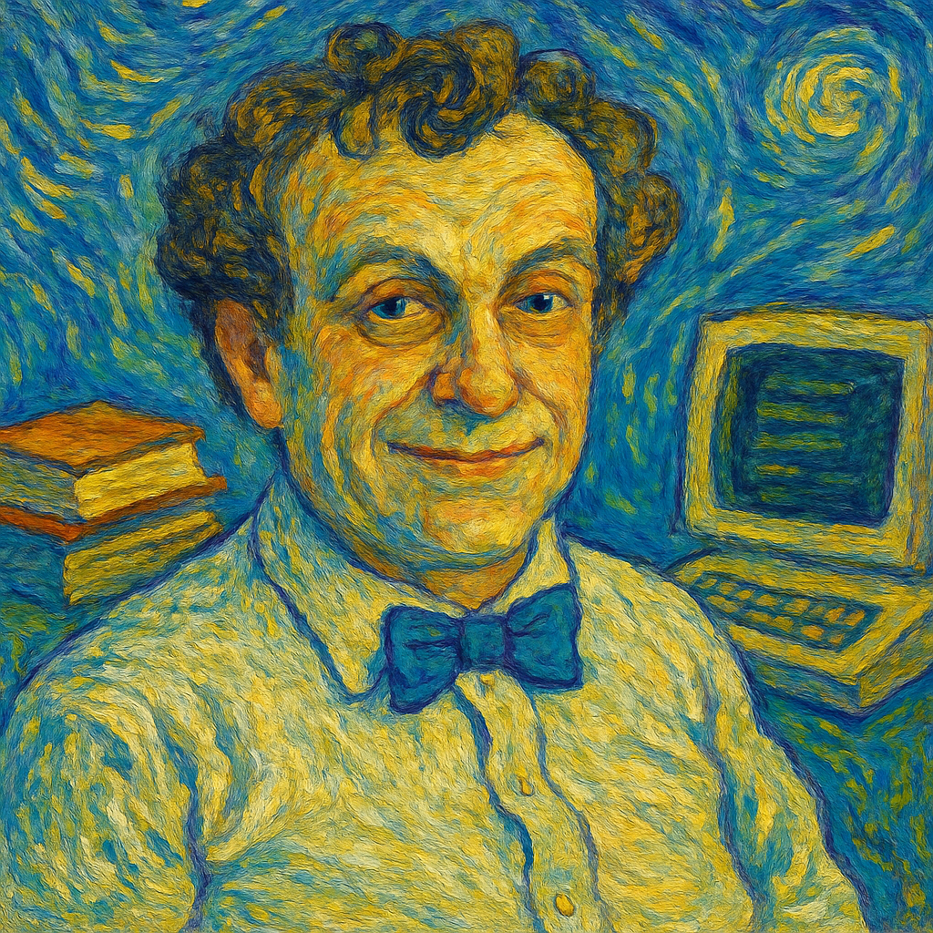 Post-Impressionist oil painting in the style of Vincent van Gogh with swirling impasto brushstrokes